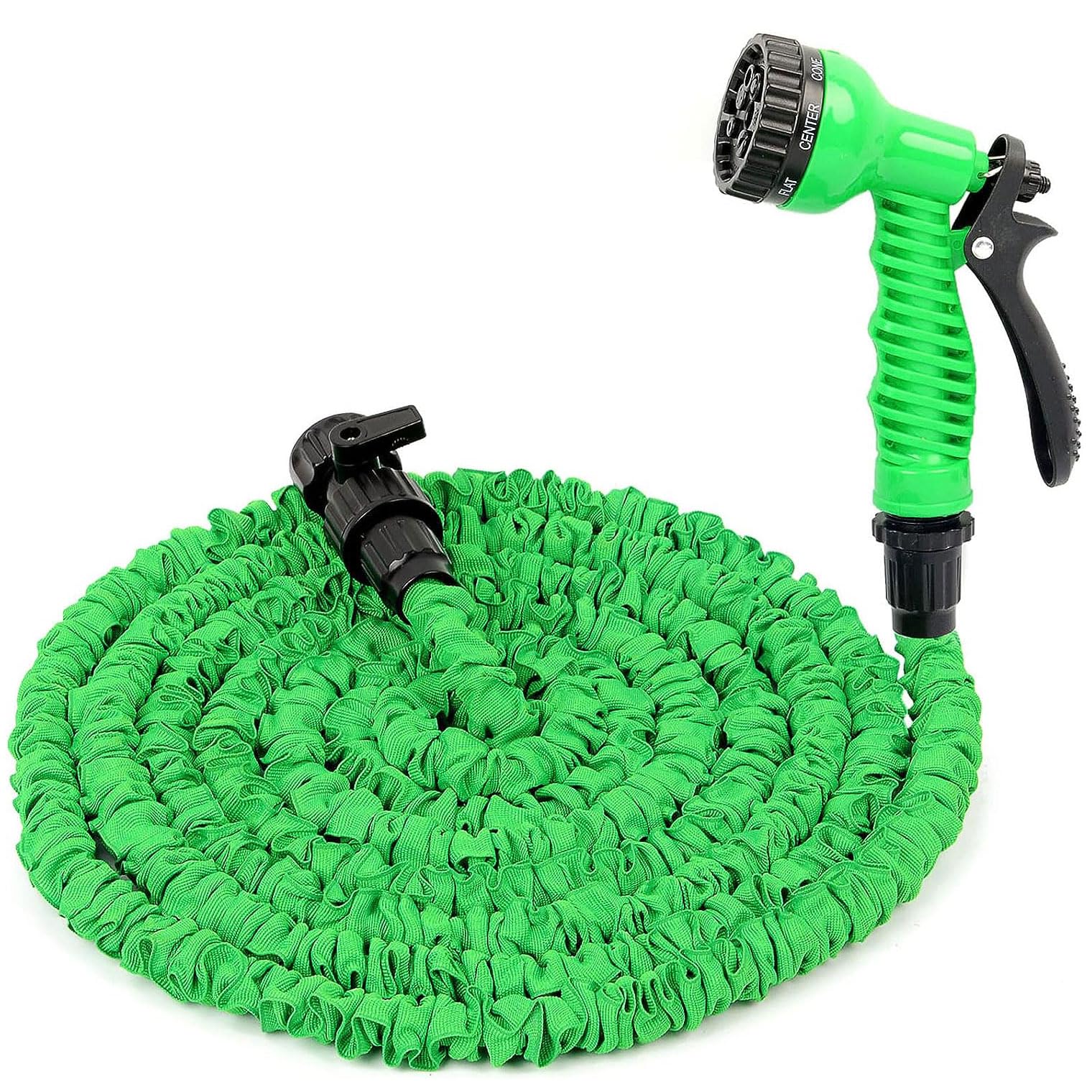 Expandable Garden Hose Water Pipe - 25FT Flexible Water Hose with 7 Function Spray Nozzle, Expandable Hose Pipe Spray Gun, Outdoor Magic Water Pipe Garden Hose Reel for Lawn Car Pet Washing