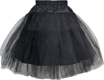 RULTA Girls 3 Layers Petticoat Crinoline Hoopless Skirt Wedding Flower Girl Petticoat Slip