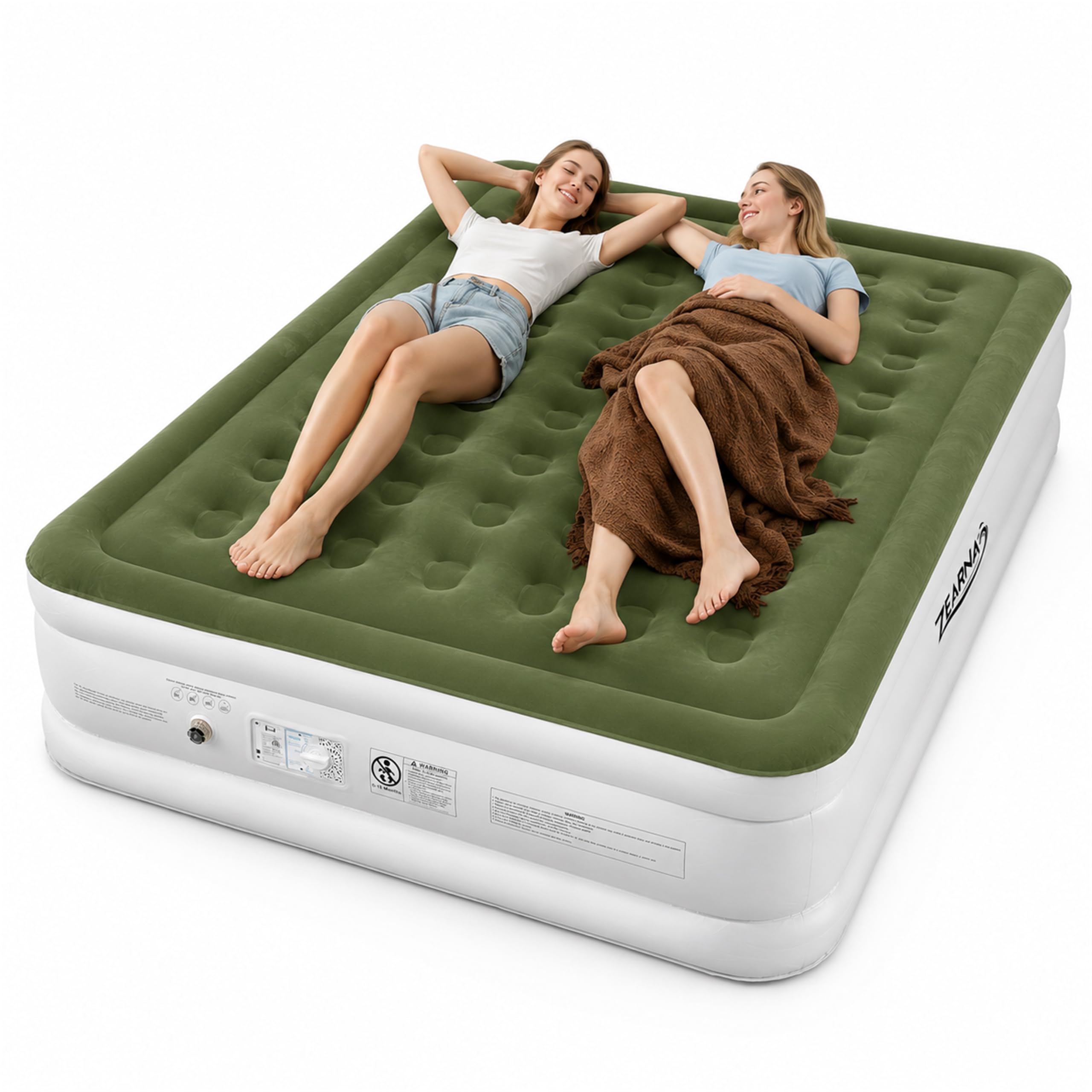 Zearna Queen Air Mattress with Built in Pump