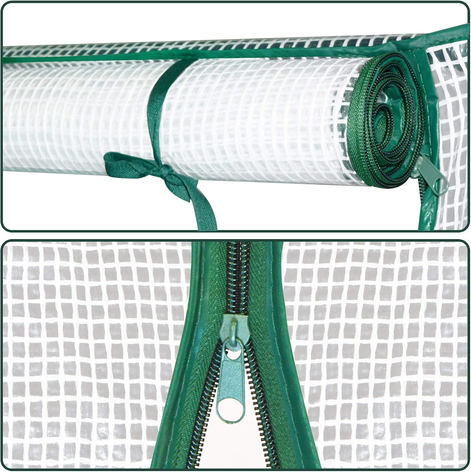 Replacement Cover for Outdoor Greenhouse Plant Shelves UV Protected Plant Green House (56" L X28.7 WX76.7 H, PE Mesh Cover)