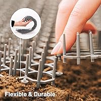 Vista 3 de Paquete de 10 alfombrillas extra grandes para gatos – Tapete de 16.5 x 13.4 pulgadas con picos de 1 pulgada es perfecto para mantener a los gatos