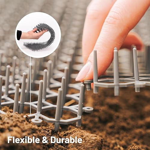 Miniatura 3 de Paquete de 10 alfombrillas extra grandes para gatos – Tapete de 16.5 x 13.4 pulgadas con picos de 1 pulgada es perfecto para mantener a los gatos