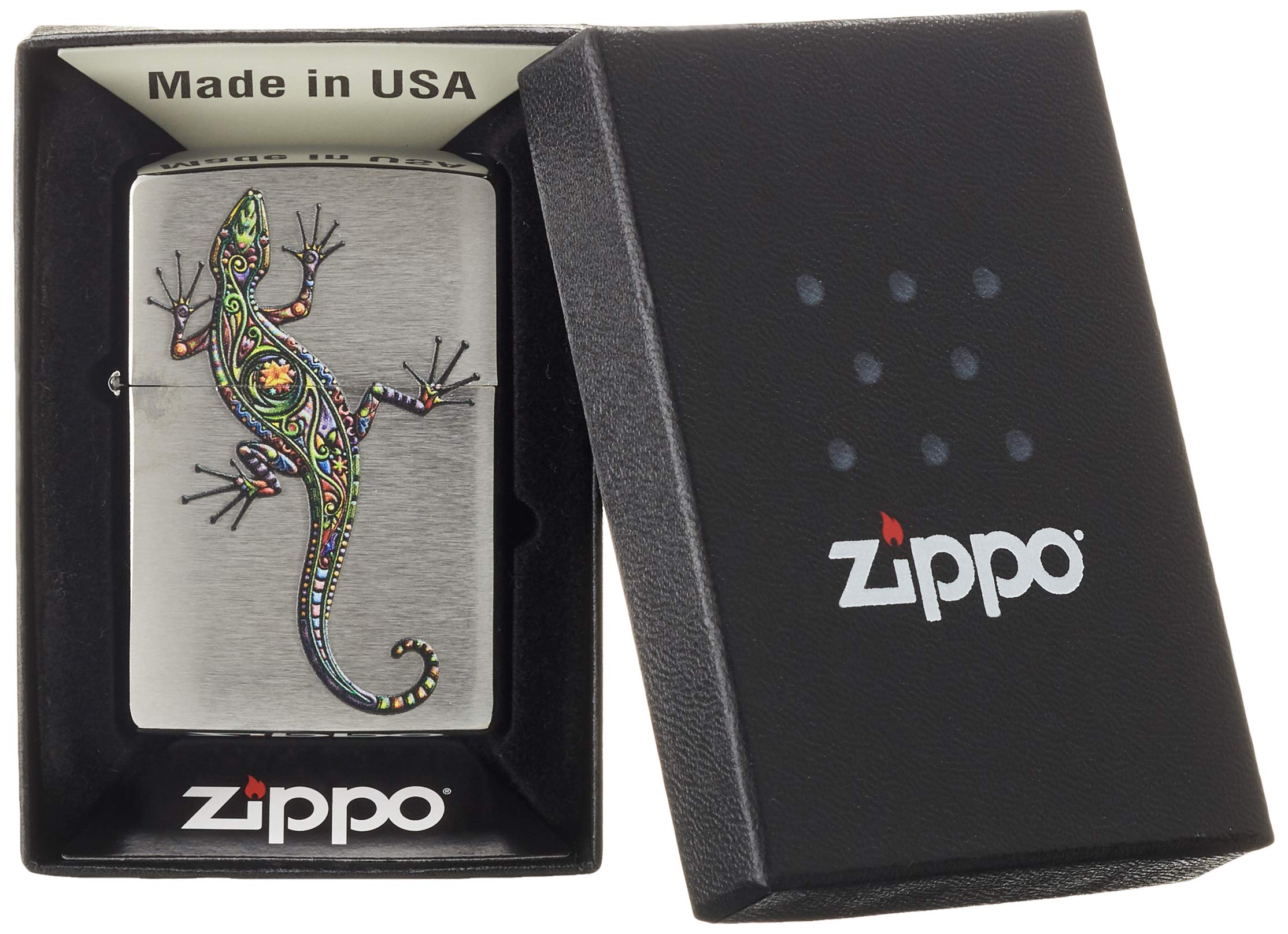 Zippo Mechero náutico Ancla Cuerda Dorado Latón Pulido Grabado Color Recargable Resistente Viento