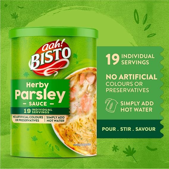 Bisto Parsley Granules 170g | Creamy Sauce in Minutes