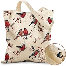 Miss Adola Canvas Tote Bag for Women with Zipper Pocket | Magnetic Buckle, Inner Pocket, Travel Shopping Shoulder Tote, Cute Aesthetic Pattern, Teen Girls and Ladies, Daily Use