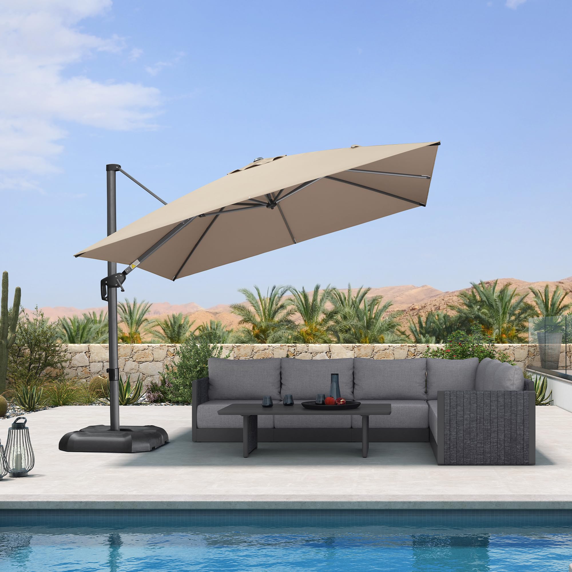 adjustable height half patio umbrellas Amazon.com : Qidvol 8'Half Rectangular Outdoor Patio Umbrella with Adjustable  Height for Wall, Balcony, Garden, Deck, Caf, Half Round Base Included  (Color : Green) : Patio, Lawn & Garden