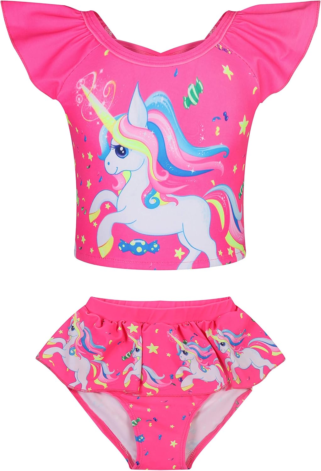 Rainbow Little Girls Swimwear Toddler Princess Swimsuit Beach Bathing Suit Summer Party Amazon