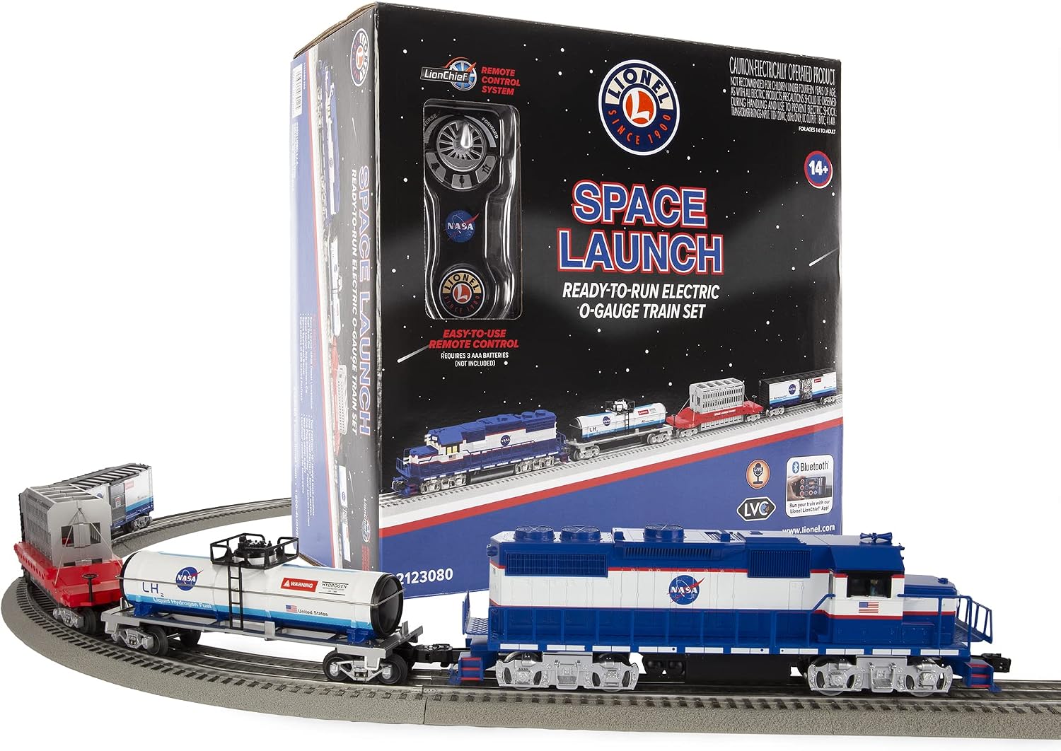 Lionel Space Launch LionChief 5.0 Freight Electric O Guage Train Set with Bluetooth & Remote