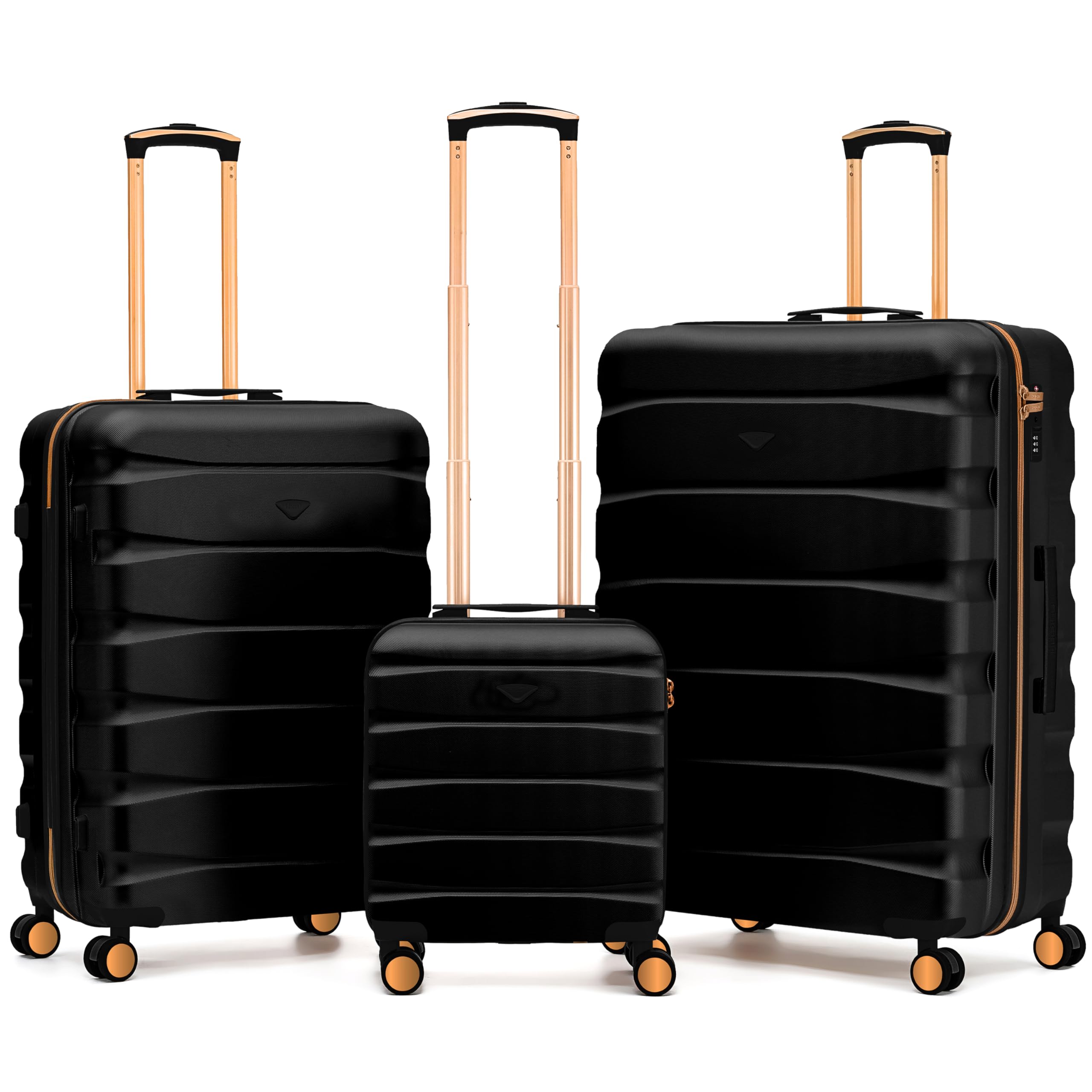 Flight Knight Underseat Cabin Suitcase 45x36x20cm | Free Hand Luggage for EasyJet & Wizz Air | Lightweight ABS Hard Shell with 8 Silent-Glide Spinner Wheels | Max Space Travel Bag — view 248