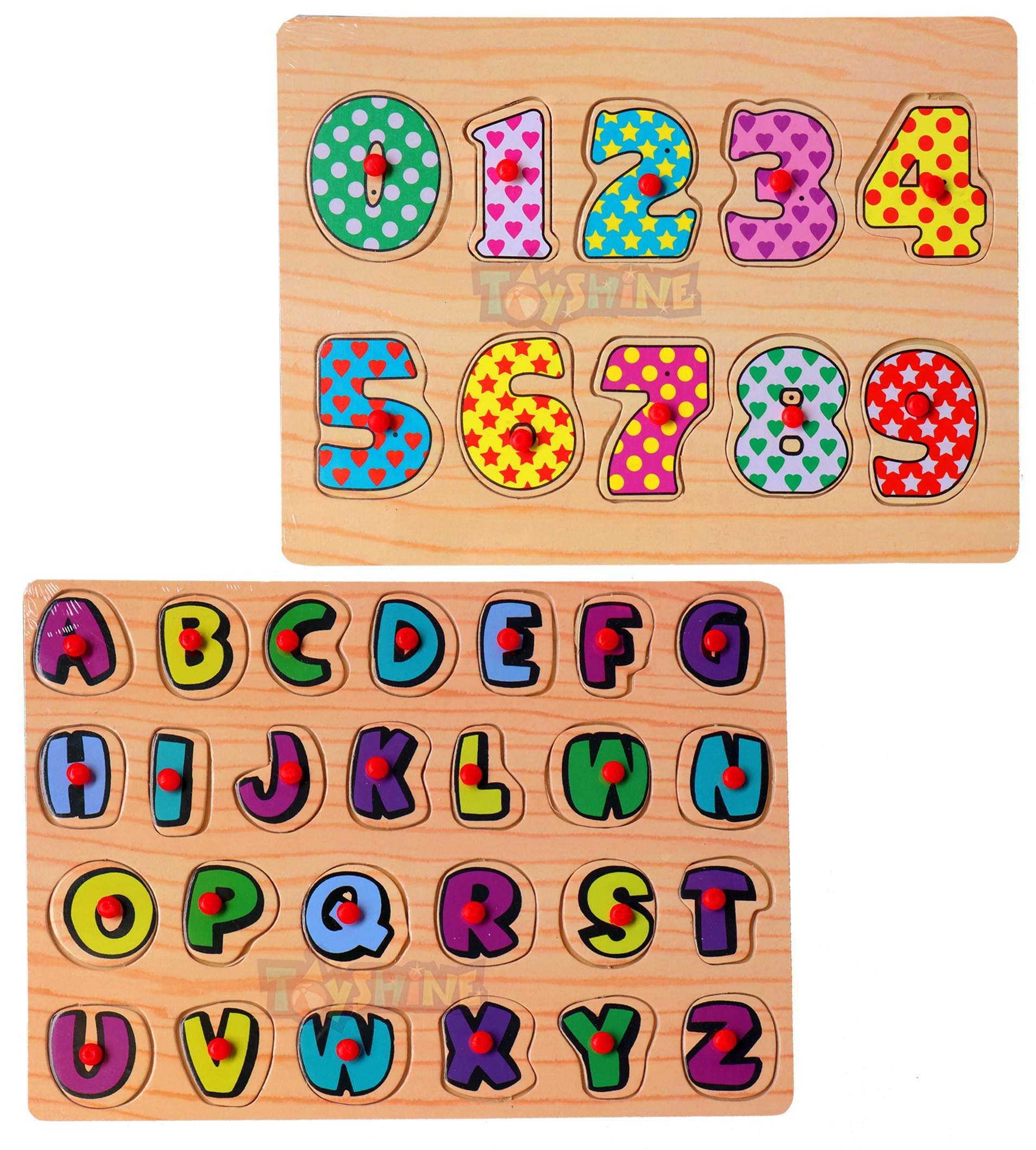 Toyshine Wooden ABC ABD 123 Letters and Numbers Puzzle Toy, Educational and Learning Toy - Set 1 (B08H1WFMJY) Amazon Price History, Amazon Price Tracker