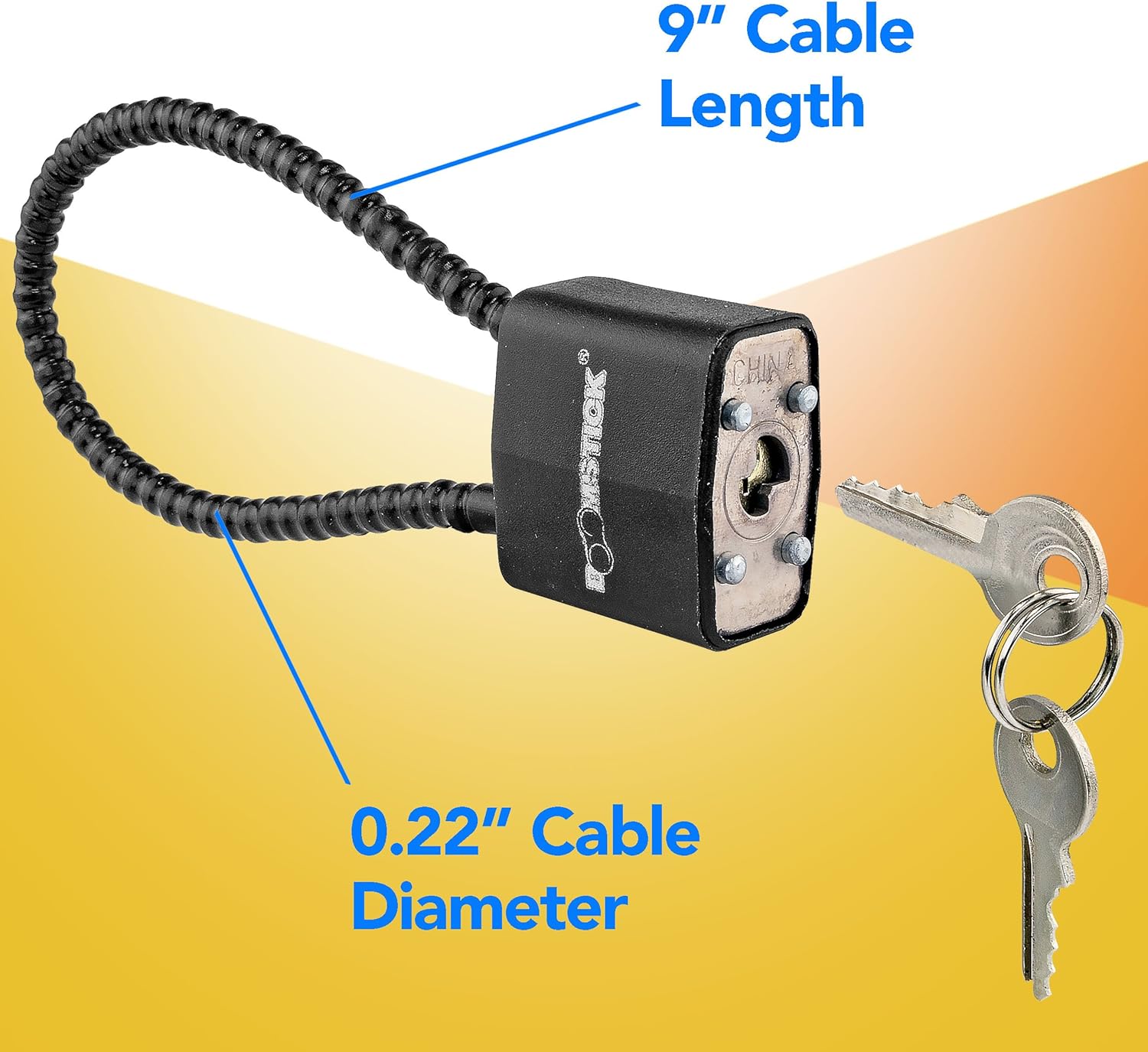 BOOMSTICK Cable Gun Lock, 9" Keyed Alike Handgun, Pistol, Rifle, Shotgun Safety Device : Sports & Outdoors