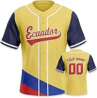 Vista 23 de Custom 2026 World Baseball Jersey Sports Shirt for Fans Men Youth Women Gifts Personalize Your Name Number S-6XL