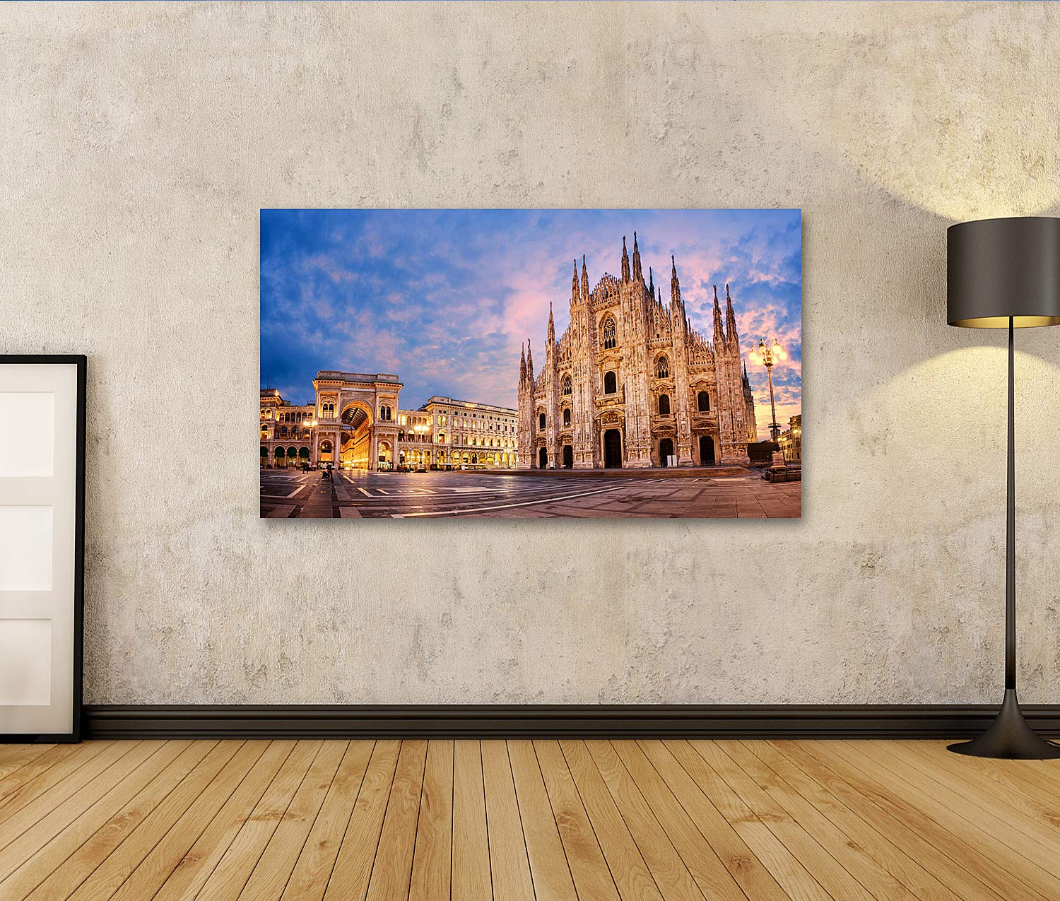 Quadro su tela Milano Cattedrale Duomo Di Milano Italia Una delle più grandi chiese del mondo al sorgere del sole Stampe Arte Poster Murale