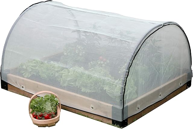Haxnicks Raised Bed Pest Protection Micromesh Cover | Ultra Fine Insect Netting | Aphids Carrot Fly Black Fly | 120x100x50 cm | Bed010104