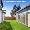 genbolt wlan outdoor surveillance camera 2.4 / 5ghz wifi surveillance camera outdoor with dual lens cctv ip security camera surveillance outdoor security camera with color night humanoid detection