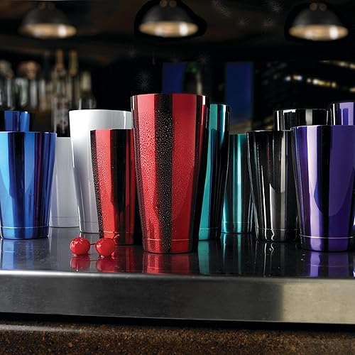 Vista 80 de Recipientes Barfly M370 para cóctel, Latas de cóctel, Acero inoxidable, Tiki