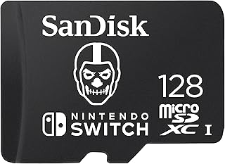 SanDisk Cartão microSDXC de 128 GB licenciado para Nintendo Switch, edição Fortnite - SDSQXAO-128G-GN6ZG