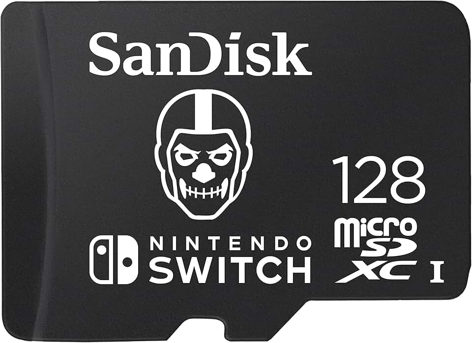 SanDisk Cartão microSDXC de 128 GB licenciado para Nintendo Switch, edição Fortnite - SDSQXAO-128G-GN6ZG
