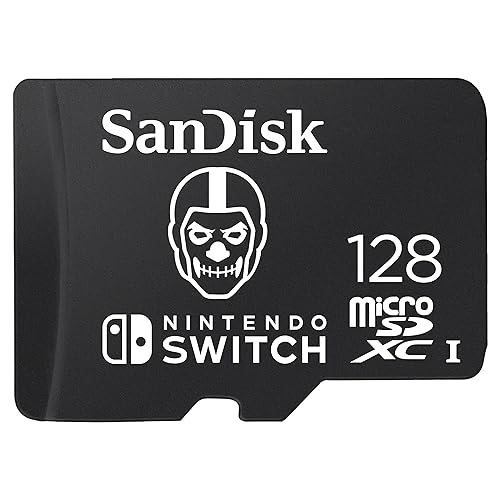 SanDisk 128GB microSDXC Card Licensed for Nintendo Switch, Fortnite Edition - SDSQXAO-128G-GN6ZG - 128GB - Fortnite Skull Trooper
