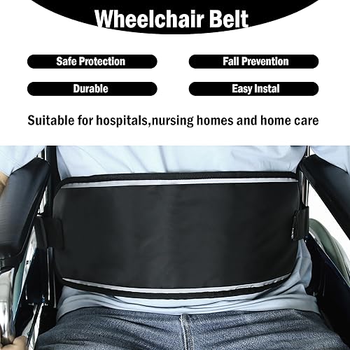 Miniatura 4 de Cinturón de seguridad para silla de ruedas, cinturón fijo para ancianos, bandas restringidas con correas ajustables, arnés de seguridad para