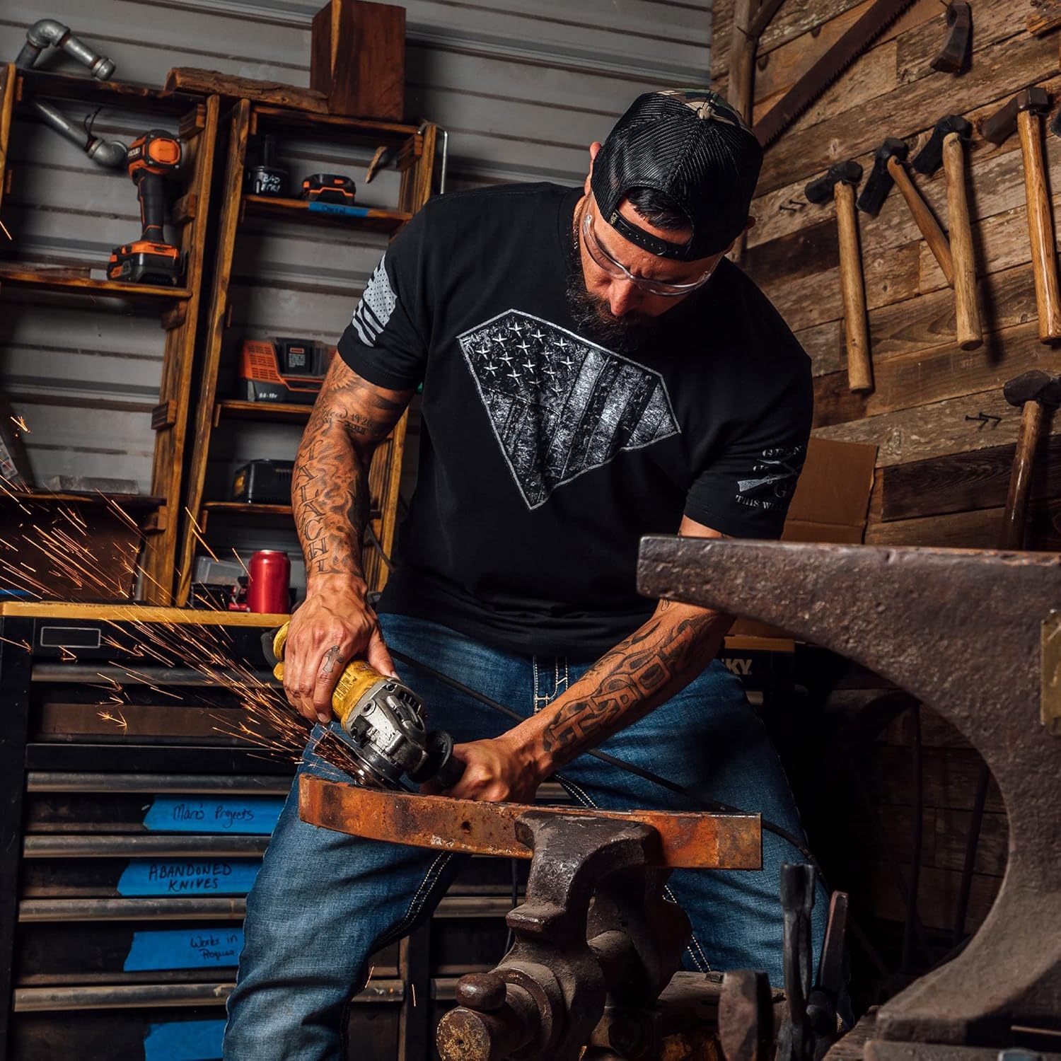 Grunt Style Super Steel Men's T-Shirt - Image 2