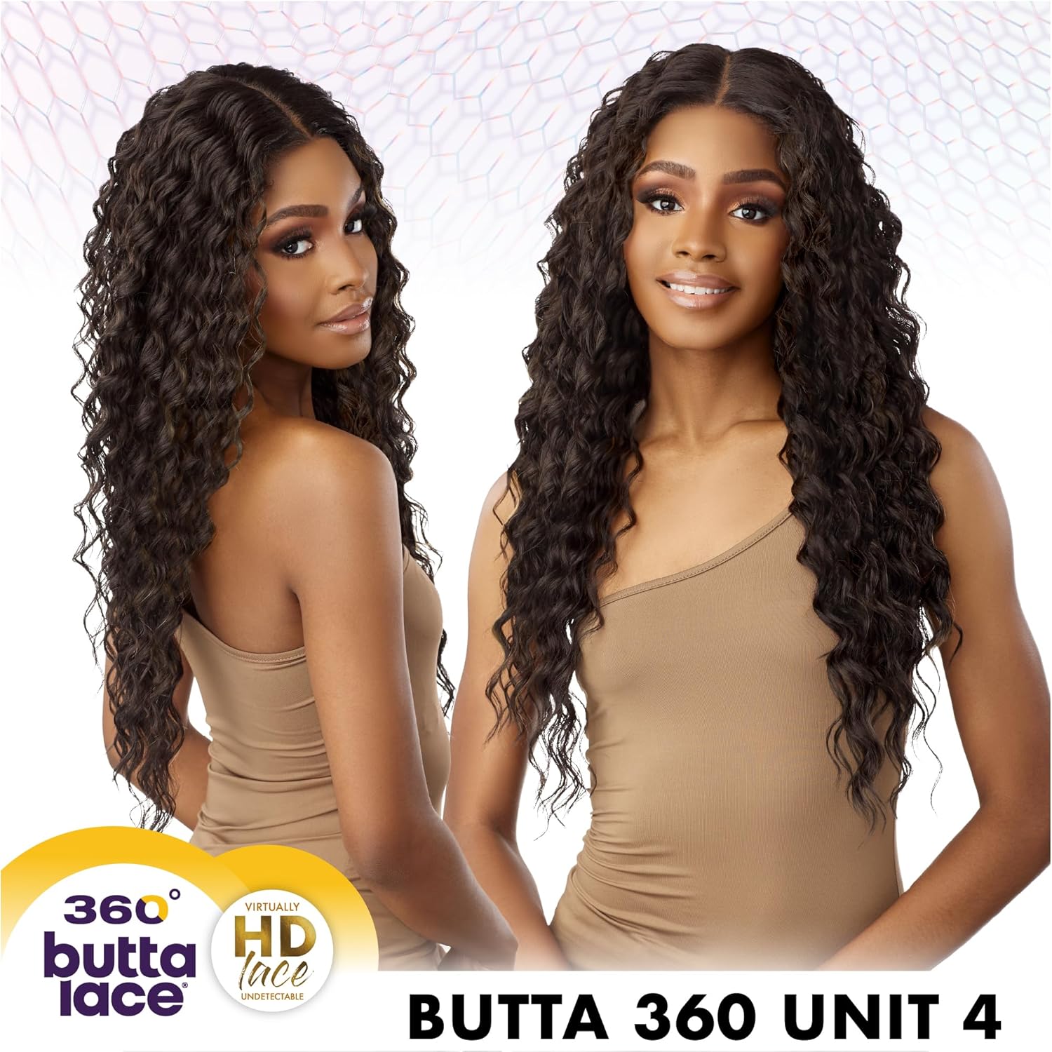 Sensationnel Butta 360 Lace Wigs - Unit 4 Wider Parting 360 Degree Lace Glueless Synthetic Preplucked Hairline (SH/BUTTERYBLONDE)