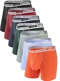 Cotton Dual Pouch Men&apos;s Underwear Comfortable Soft Breathable Everyday Boxer Briefs for men 7 Pack