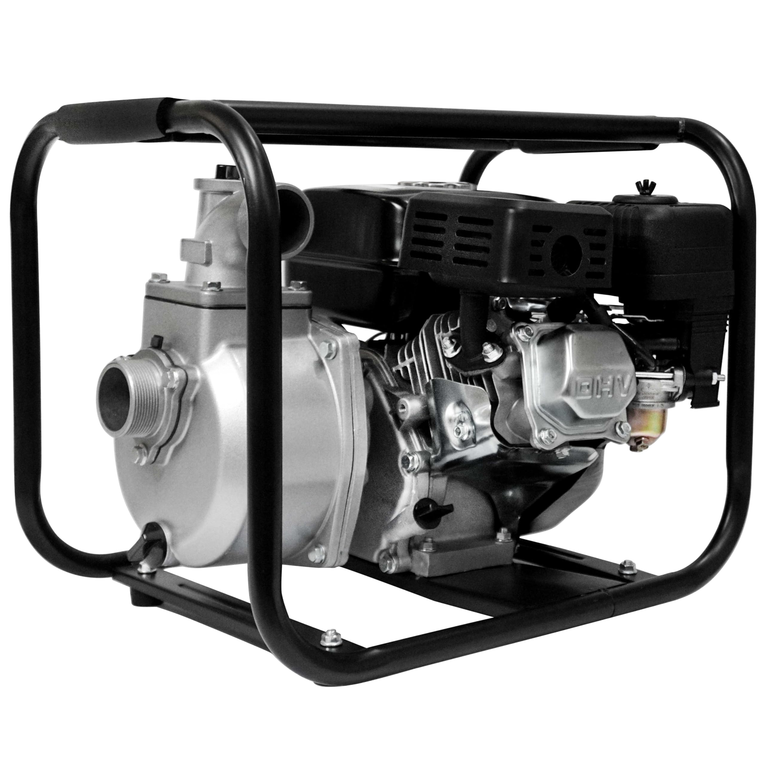 YERD Garten-Wasserpumpe mit 2" Zoll Anschluss, TKB50, 5,5 PS 4-Takt | OHV Motor, 30.000 l/h Födermenge, 30m Förderhöhe, Schlauchanschlüsse 2“