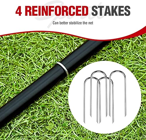 Miniatura 8 de Zupapa Combo de práctica de béisbol y sóftbol, 7 x 7 pies, paquete de 12 pelotas de béisbol, zona de ataque vívido mejorada, red de práctica de