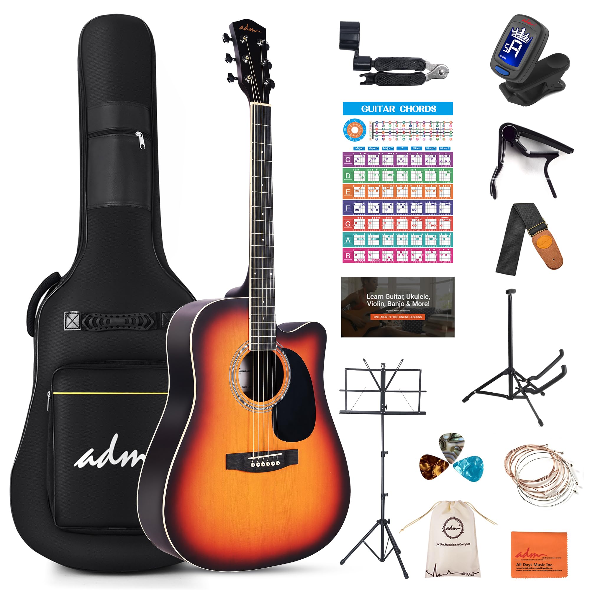 ADM Cutaway Acoustic Guitar Kit