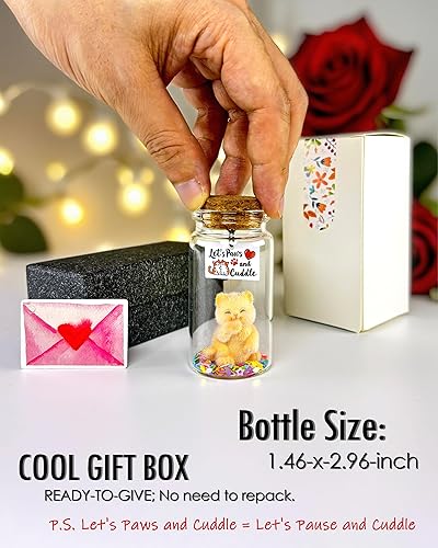 Miniatura 9 de Regalos de aniversario con texto en inglés "I Love You" para él y ella, bonito mensaje romántico en botella brillante, regalo para novio, novia