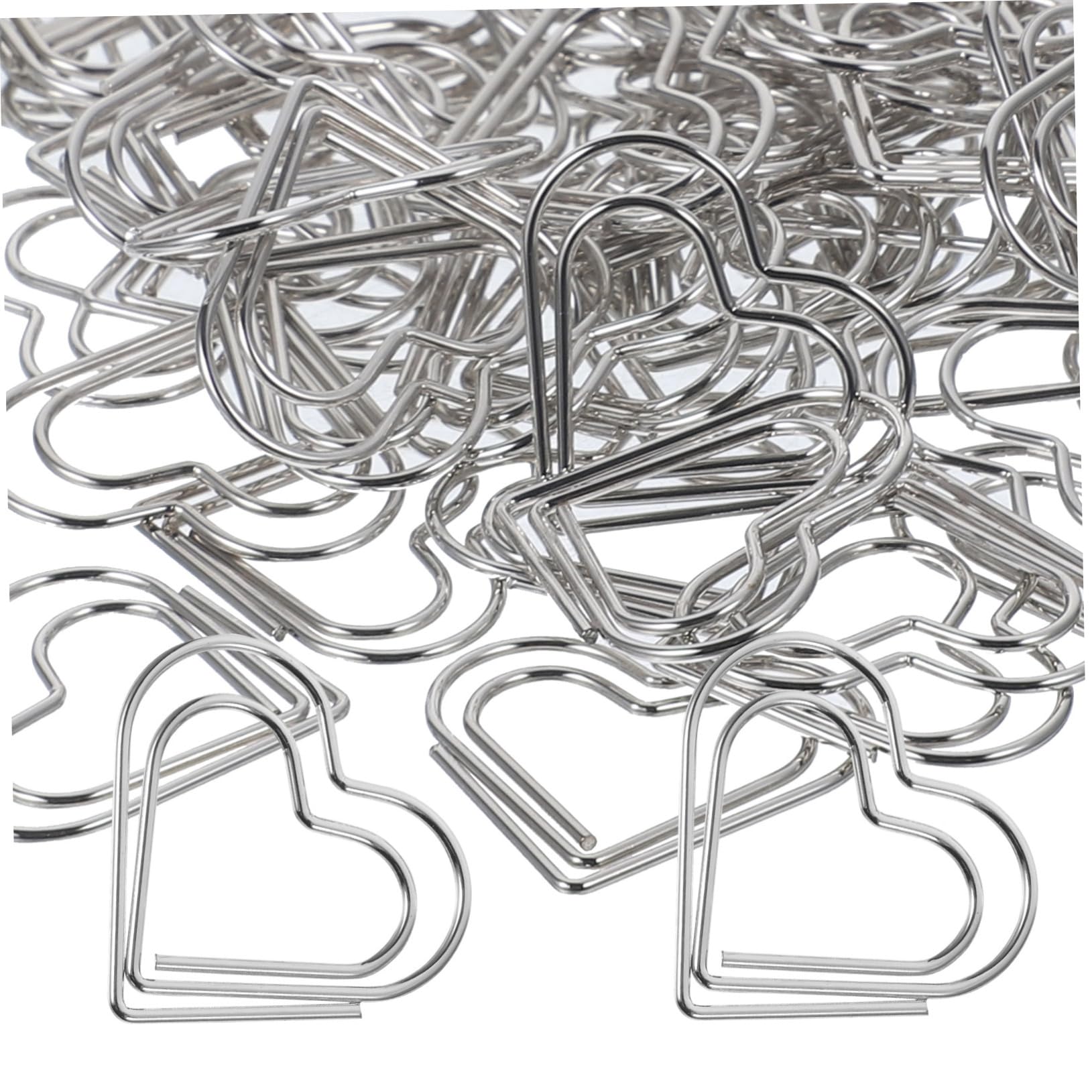 Angoily 4 Set Graffette in Metallo Per Ufficio Scuola Clip Decorative Per Documenti Organizzazione Scrapbooking Accessori Per Carta Silver 100 Pezzi * 4