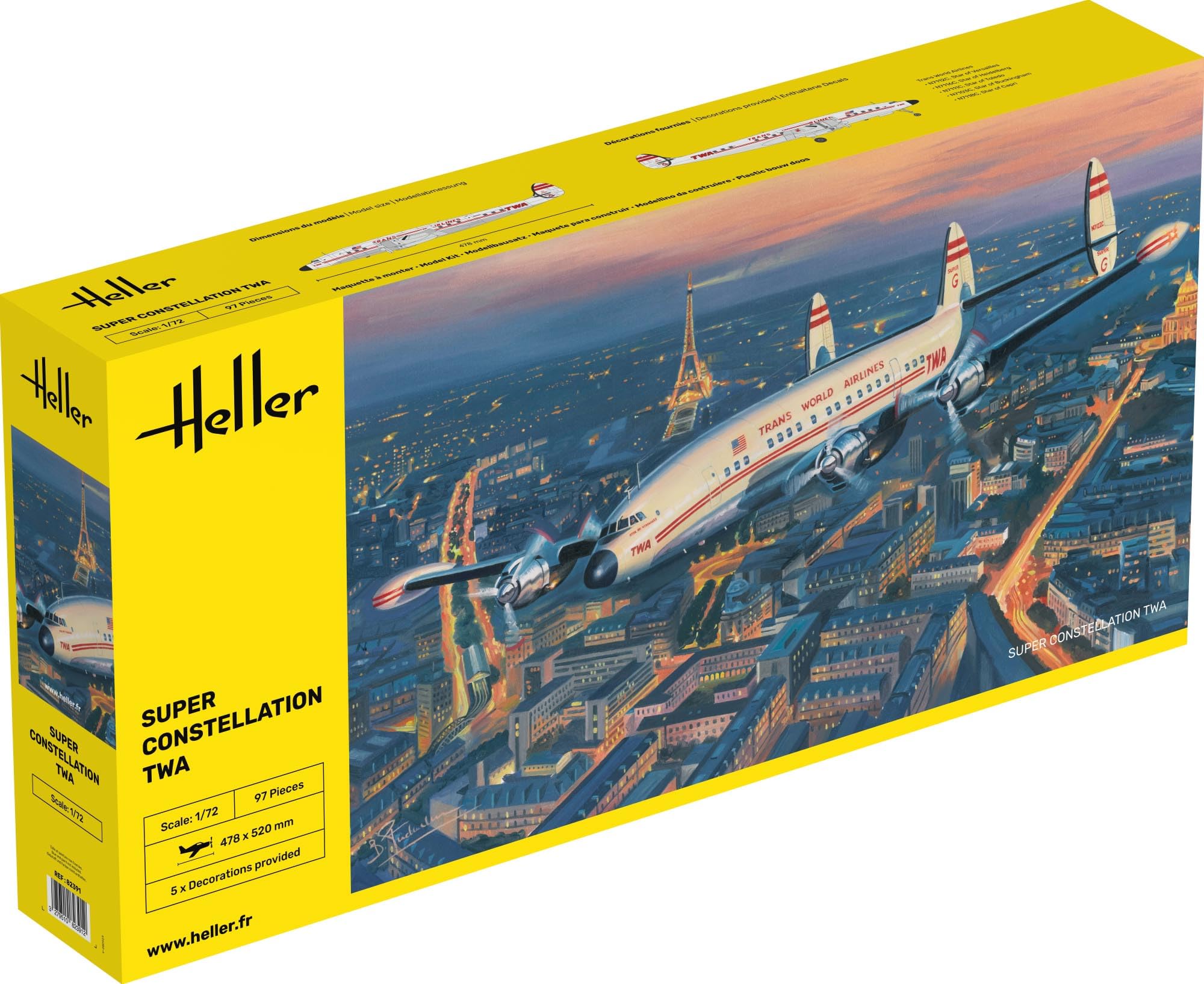 Heller1:72 - Super Constellation TWA