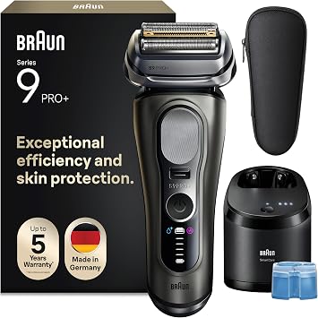 Braun Series 9 PRO+ Electric Foil Shaver for Men, 9665CCE, Graphite