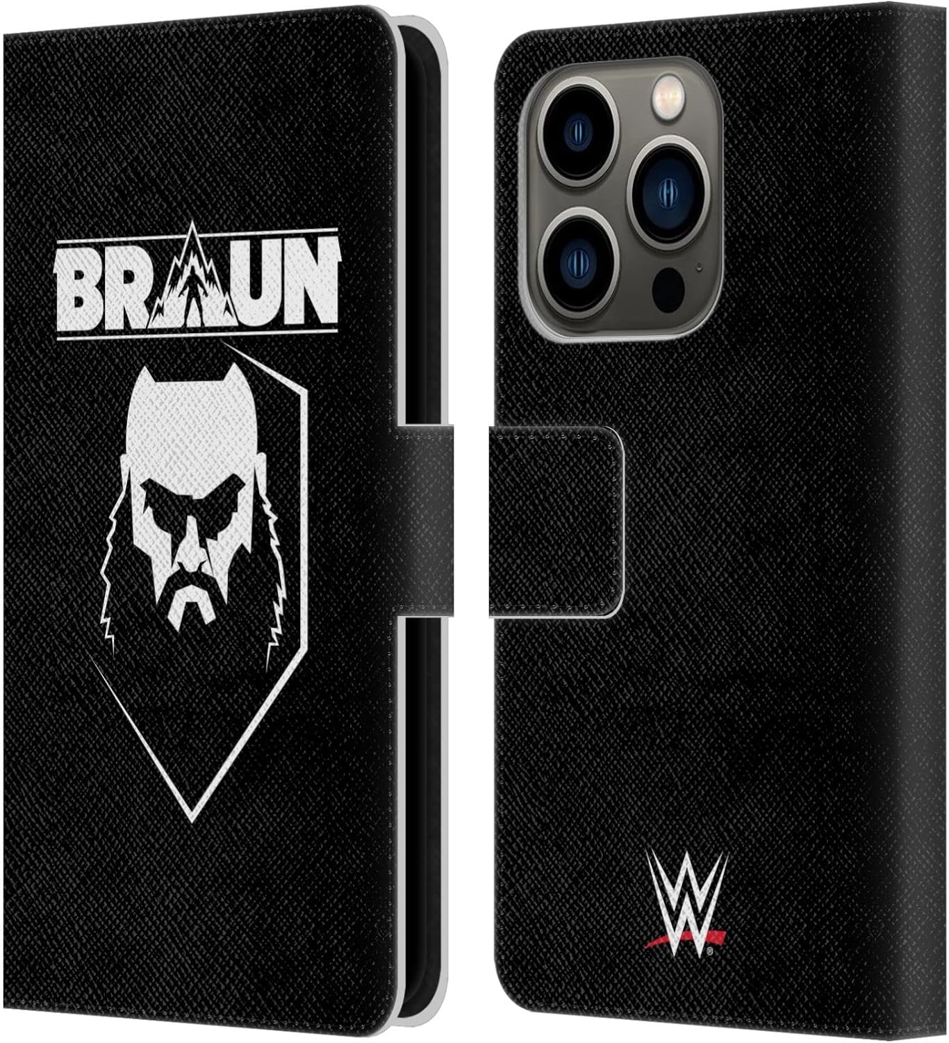 Head Case Designs Officially Licensed WWE Braun Strowman Superstars 6 Leather Wallet Case Compatible with Apple iPhone 7/8 / SE 2020 & 2022