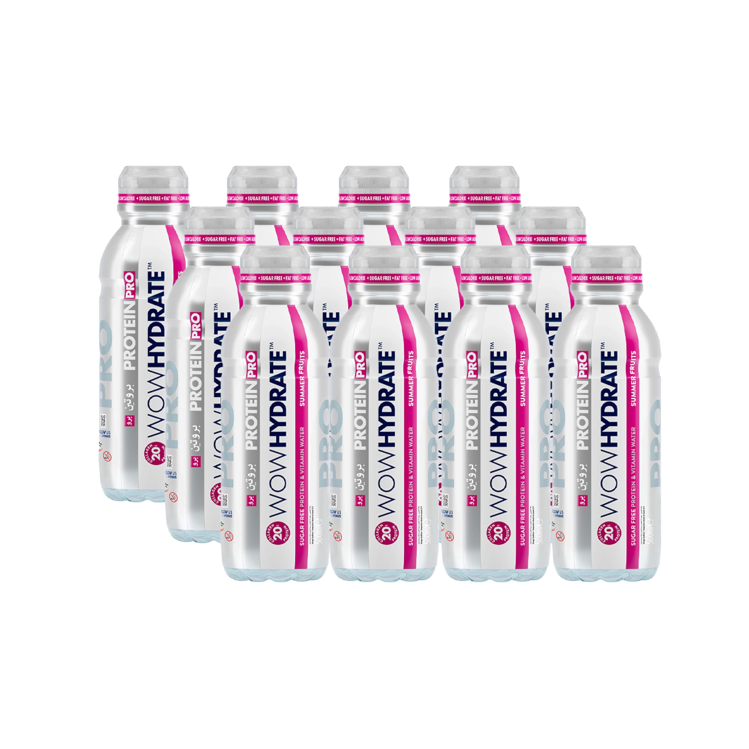 WOW HYDRATE Protein Pro - 20g Collagen, Sugar-Free, Low-Calorie, Vitamin-Enriched, Quick Recovery