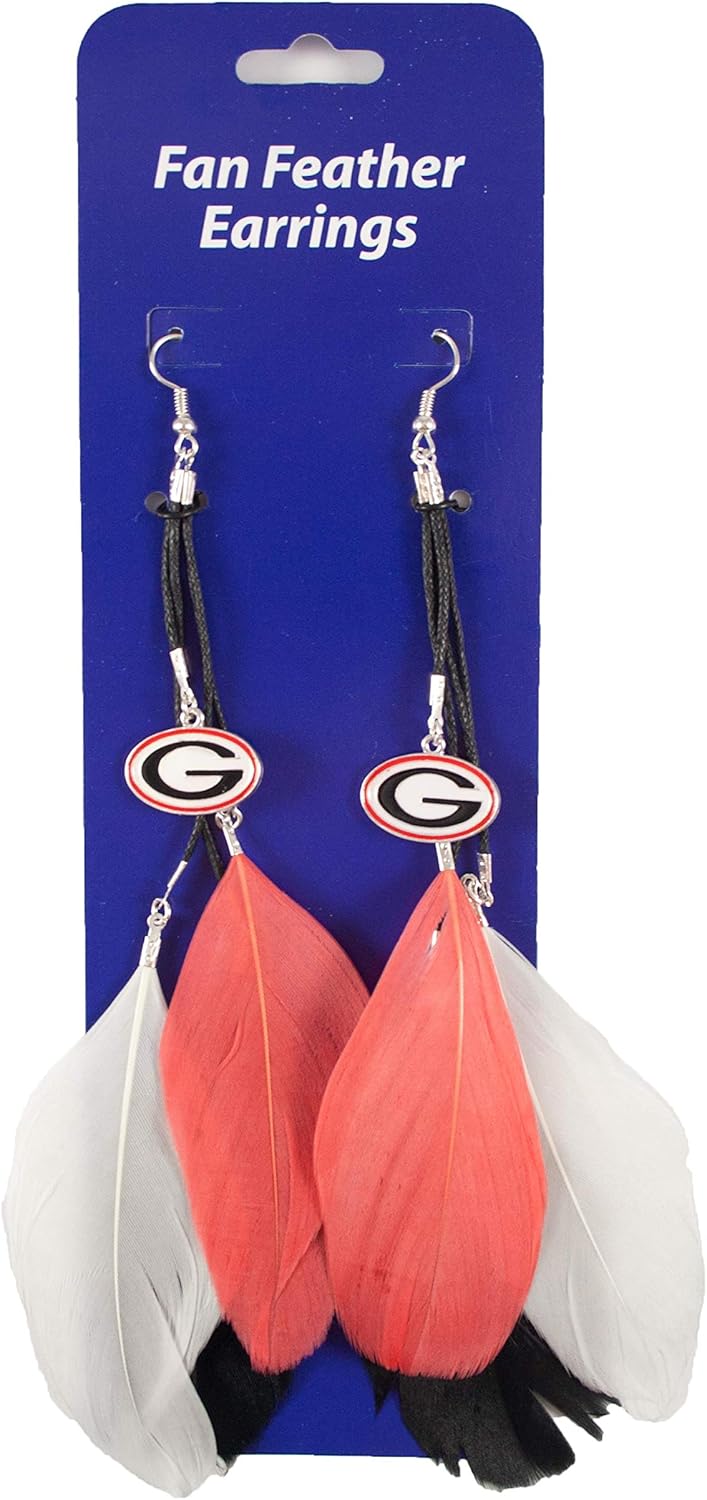 Littlearth NCAA womens Feather Earrings