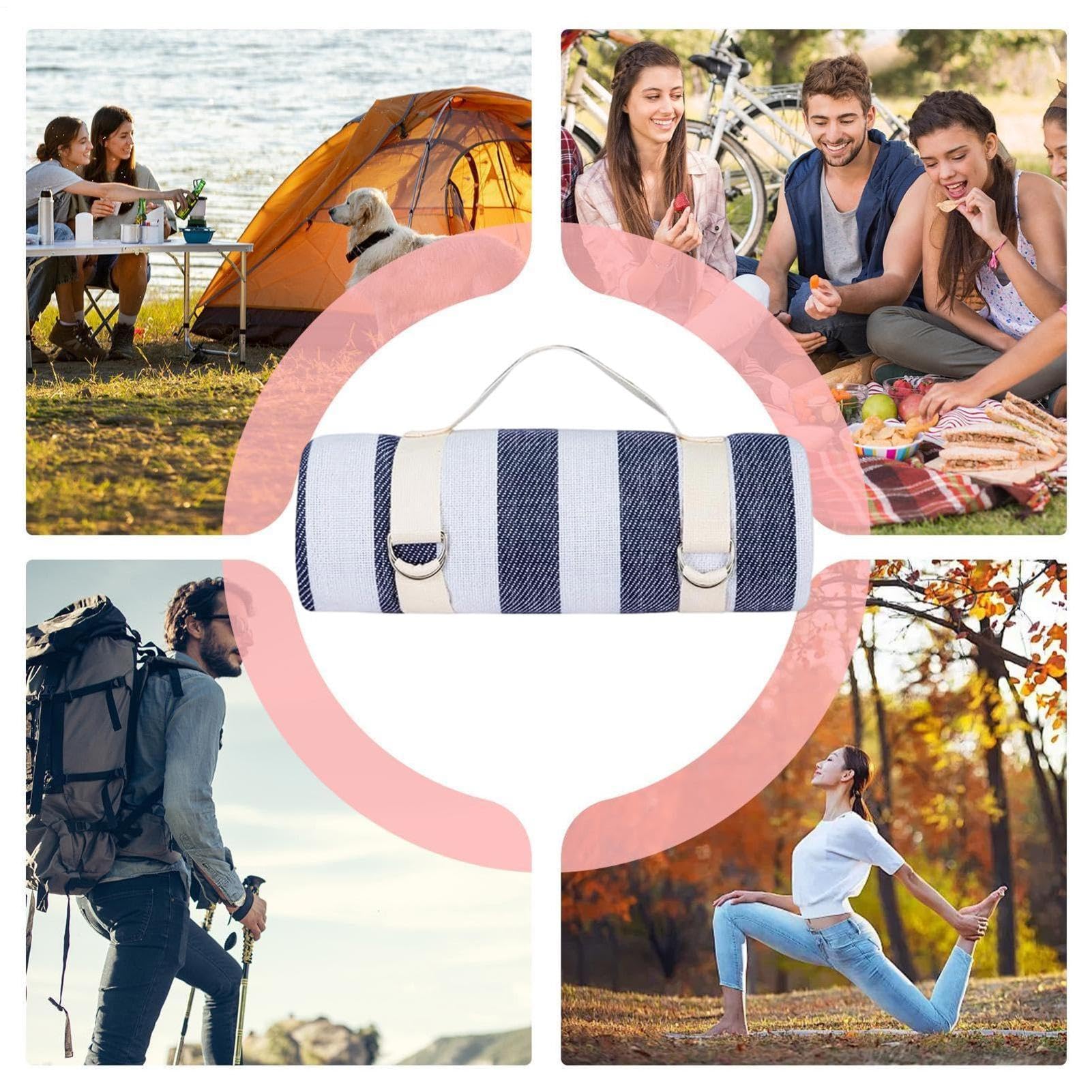 Couverture De Pique-Nique D'Extérieur Tapis De Plage Portable Imperméable