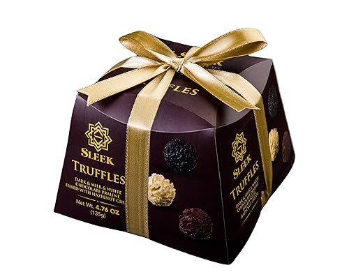 Generic Barra de chocolate con leche 4.76 oz, caja de regalo de trufa de postre