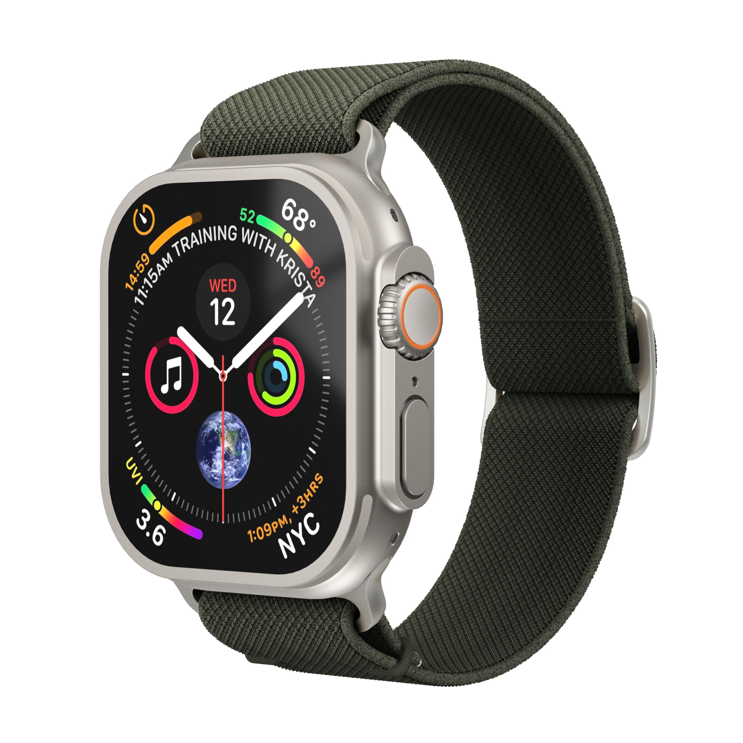 VONMÄHLEN Classic Nylon Loop – Robustes und verstellbares Nylonarmband, schweiß- und wasserbeständig, kompatibel mit Apple Watch