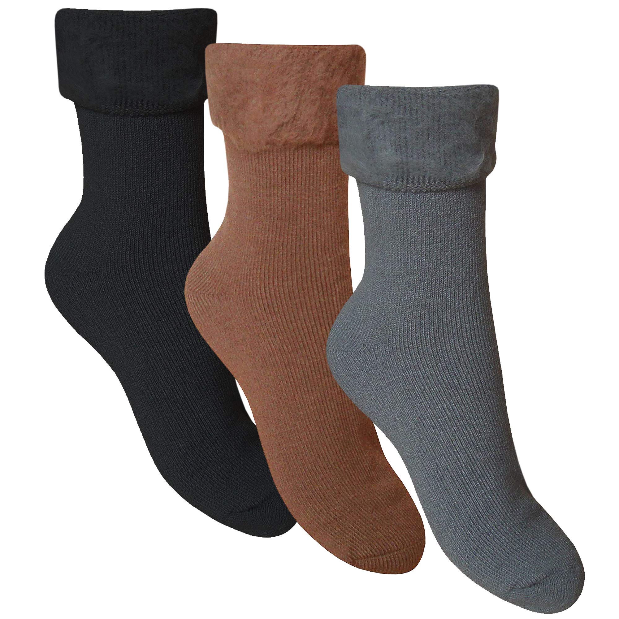 Men's Super Soft Thermal Warm Winter Bed Socks (3 Pair Pack)
