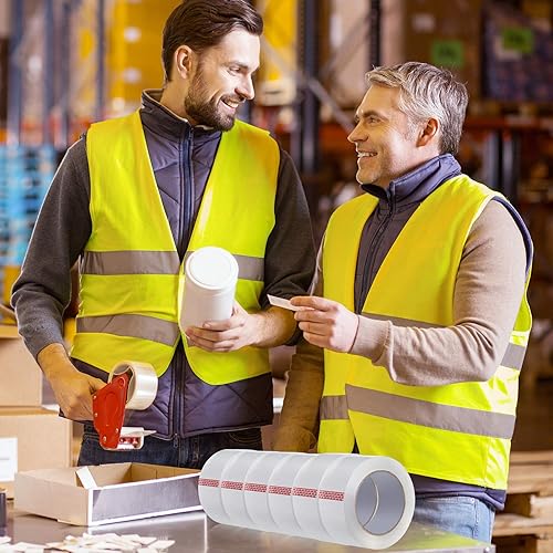 Miniatura 7 de Cinta de embalaje transparente Pacific Mailer Heavy Duty Embalaje Carton Tape para envío Packaing Sellado en movimiento 2 pulgadas de ancho 27 mil