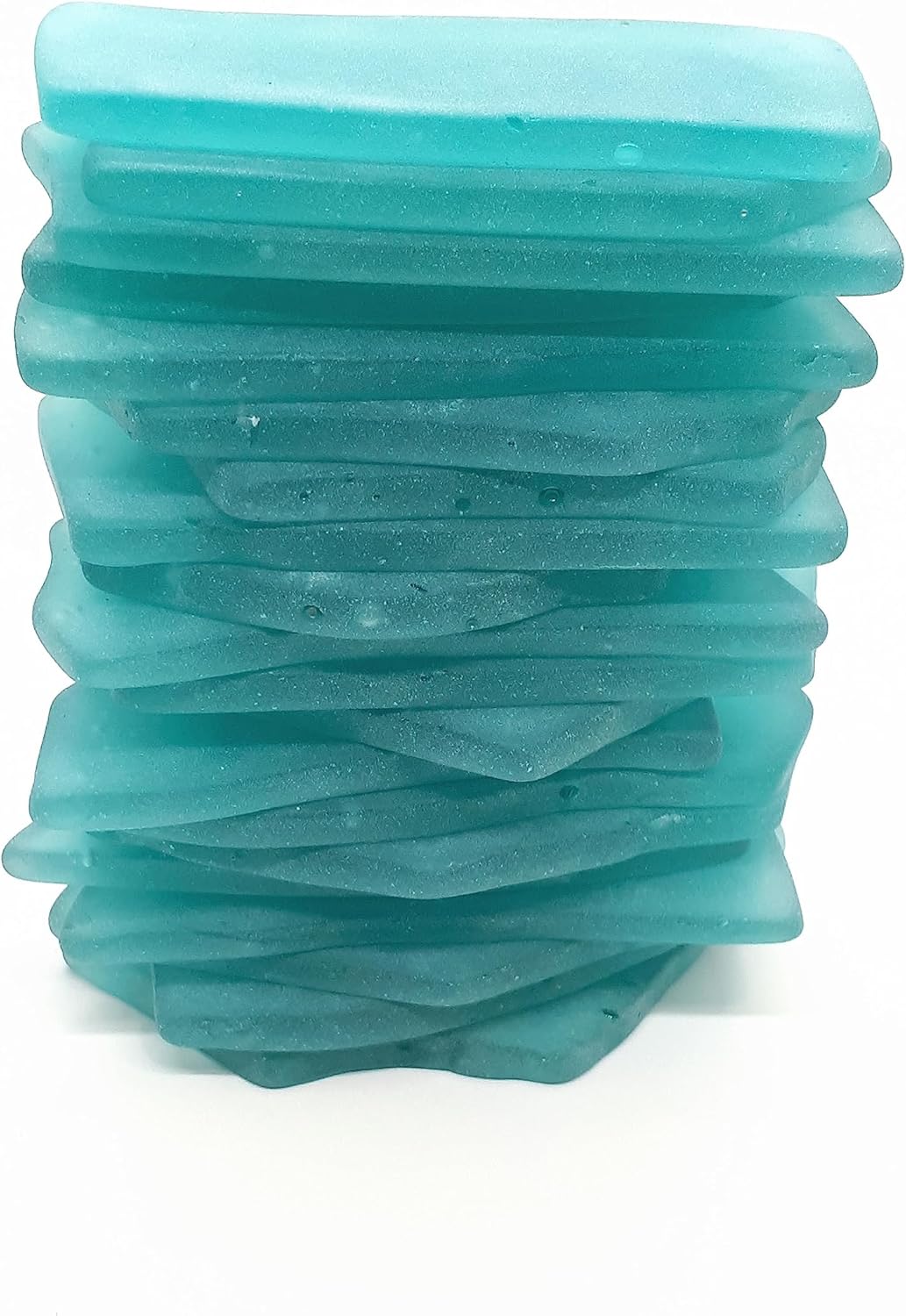 Sea glass place cards - Teal - Irregular shapes