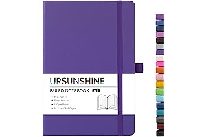 Ruled Notebook, Classic Hardcover Journal/Notebook 5.3 x 8.26 inches, Periwinkle