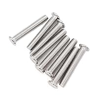 Vista 9 de binifiMux 10 unids M6 x 1.575 in tapa plana Allen pernos remaches tornillos de conexión para muebles 304 acero inoxidable