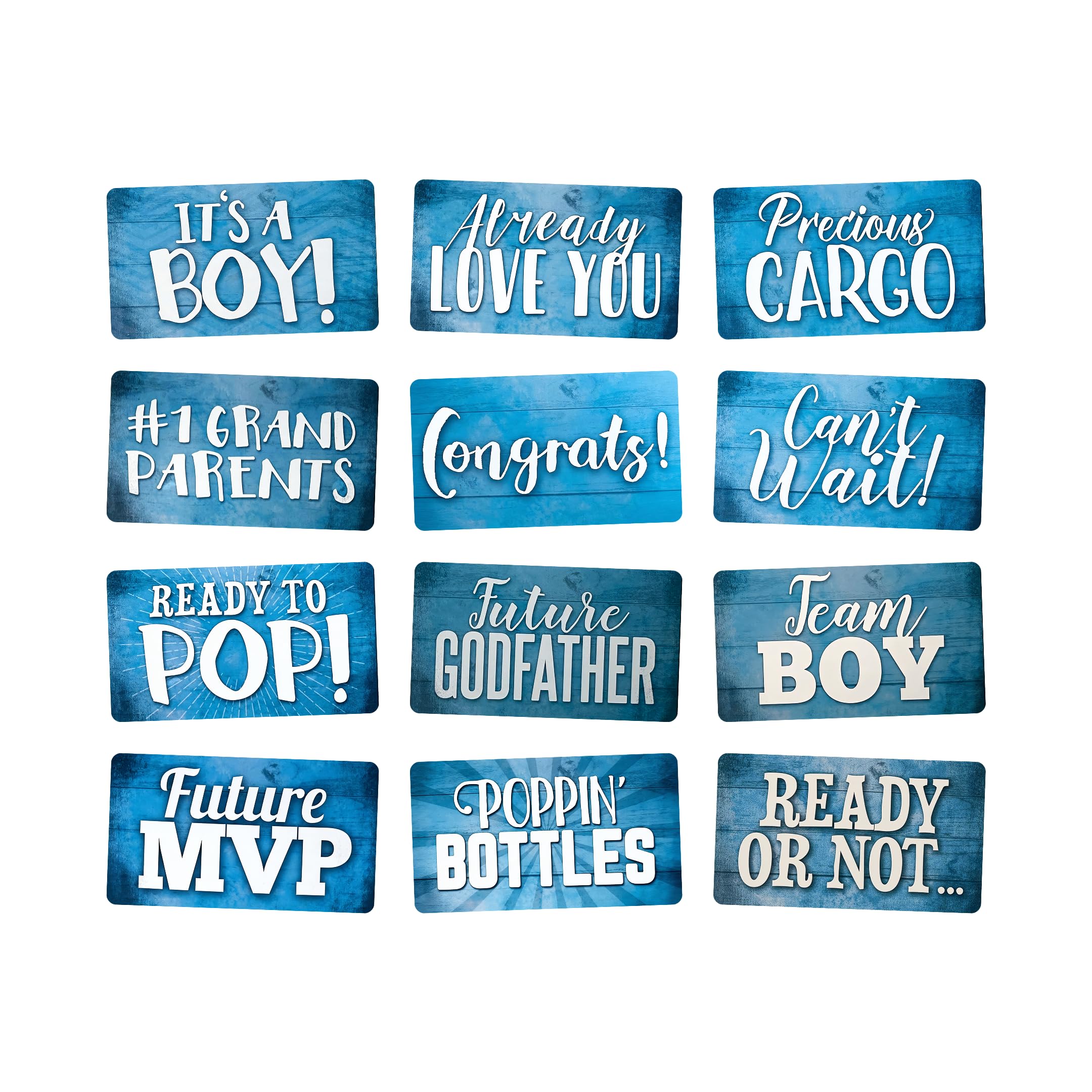Set di accessori per cabina fotografica, perfetto per baby shower, 6 pezzi, double face