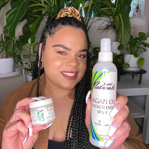 Miniatura 4 de Lusti - Gel de manteca de karité, 2.4 onzas líquidas, fijación fuerte, no se corre, no graso, sin alcohol, protege contra roturas