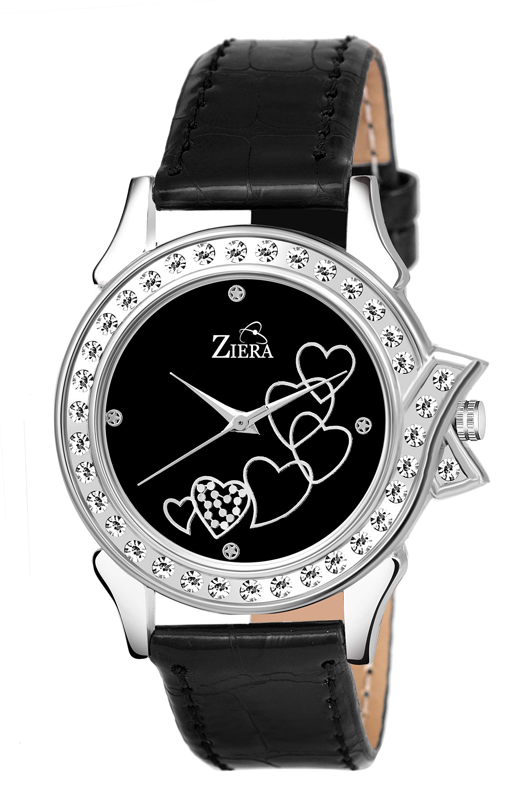 ZIERA ZR2019 Girls All Black Strap Analog Watch (B082B9P5RF) Amazon Price History, Amazon Price Tracker
