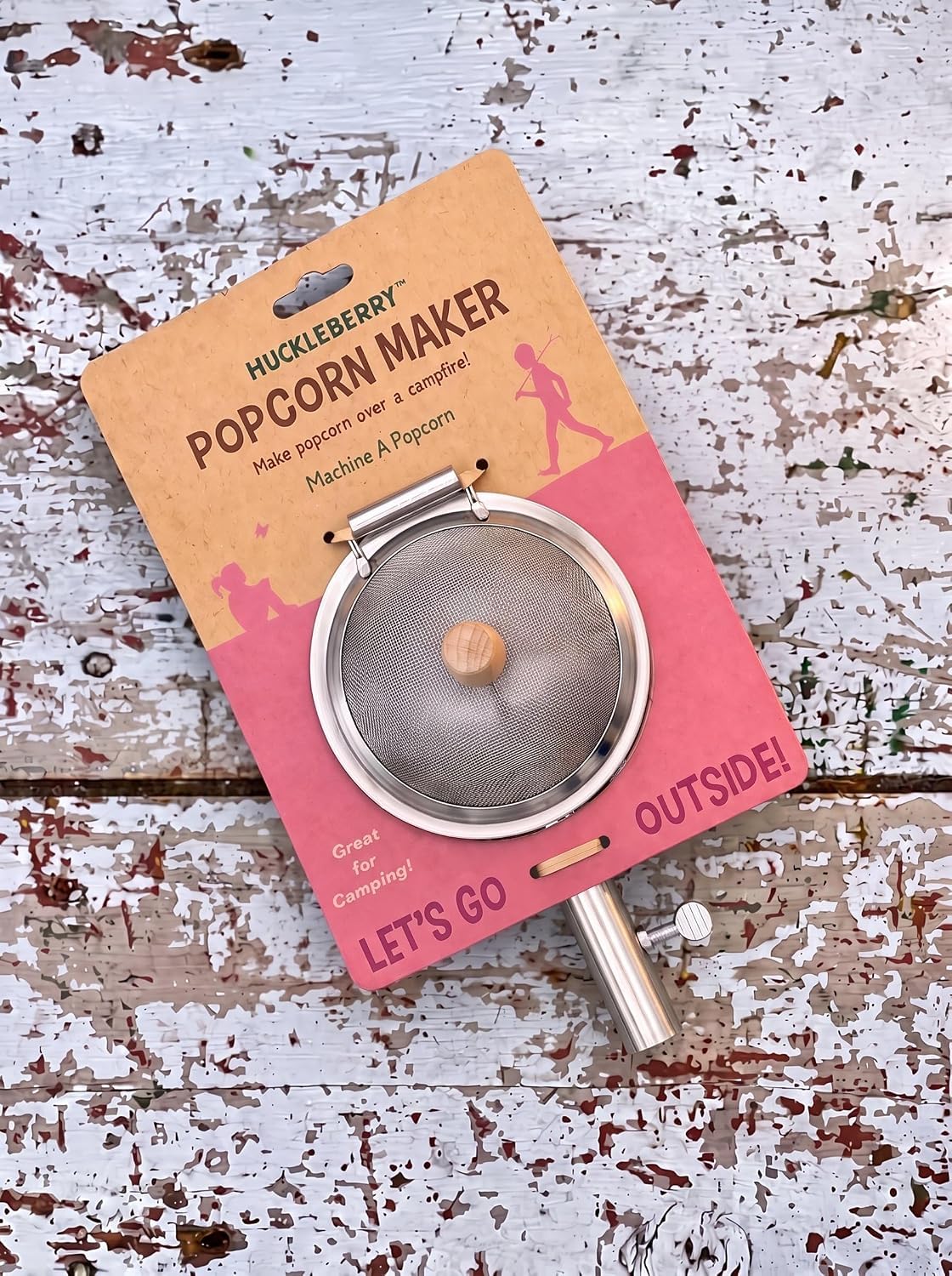 Huckleberry Duo dinamico - macchina per sandwich toast e popcorn per campeggio all'aperto dinamico duo popcorn + panino, campeggio all'aperto falò per bambini (Outdoor Duo popcorn + sandwich)