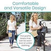 Vista 7 de Vive Soporte para muslos, cuádruple envoltura para isquiotibiales, soporte de manga de compresión ajustable para músculos de la ingle tirada, Beige